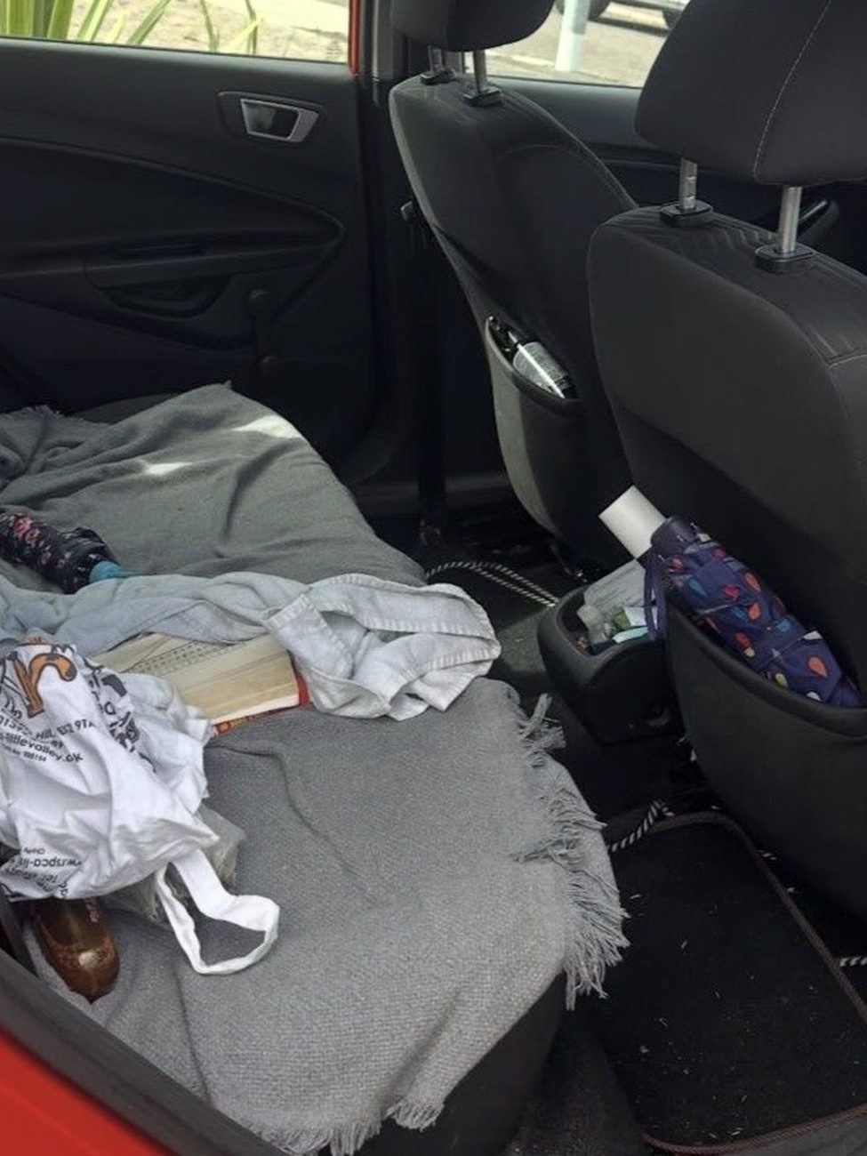 Rear seats before valeting