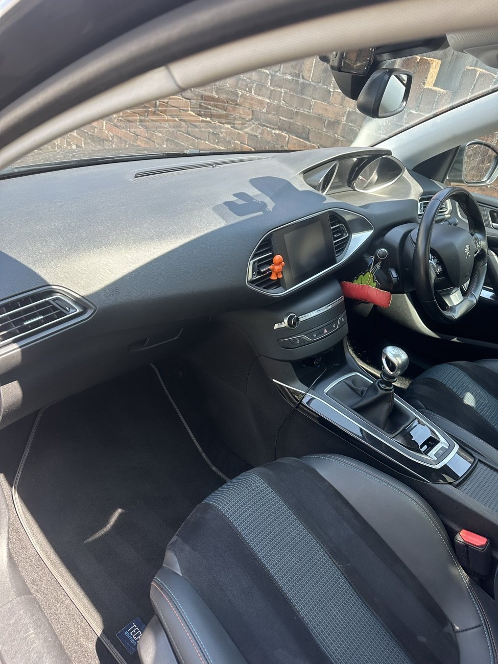 Peugeot 308 dashboard and trim cleaned and dressed
